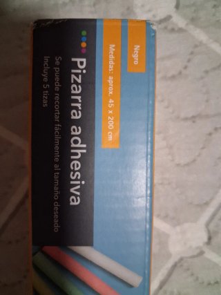 Pizarra Adhesiva Negra 45x200cm