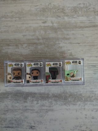 4 Mini Funkos Star Wars El Mandaloriano