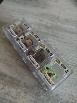 4 Mini Funkos Star Wars El Mandaloriano