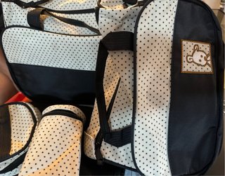 Set 5 Mochilas Pañal Bebé Lunares