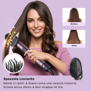 Set Asciugacapelli Ionico con Custodia Arancione