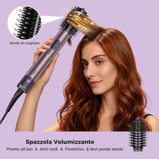 Set Asciugacapelli Ionico con Custodia Arancione