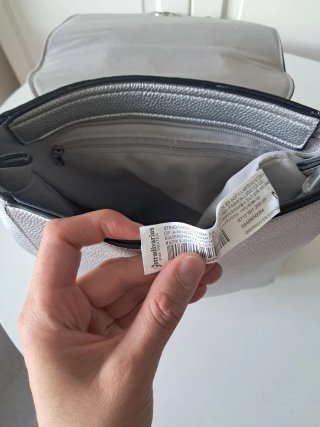 Mochila Stradivarius Plateada