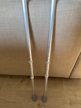 Muletas Regulables de aluminio gris Ossenberg GmbH