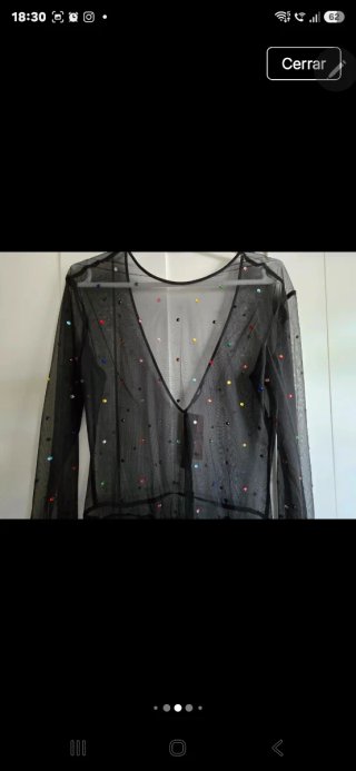 Mono Malla Transparente Strass Tezenis