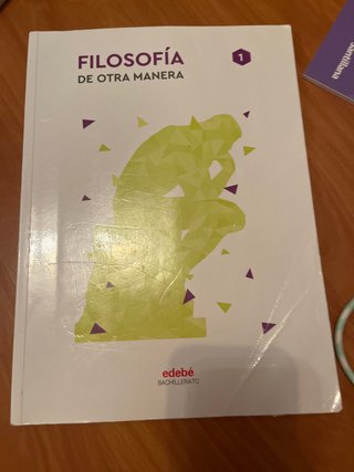 Filosofía 1, primer curso de bachillerato