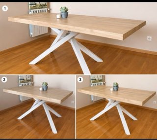 Mesa comedor madera natural 160x90