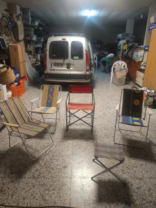 Lote 4 Sillas Playa Plegables