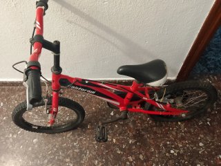 Bicicleta infantil roja california
