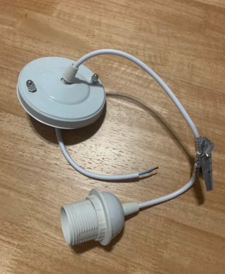 Lámpara colgante de mimbre