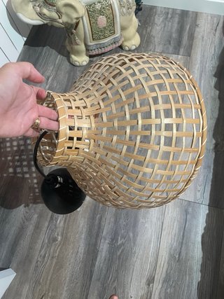 Lámpara de techo Ikea bambú