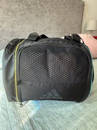 Paletero Adidas Negro, Amarillo y Turquesa