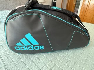 Paletero Adidas Negro, Amarillo y Turquesa