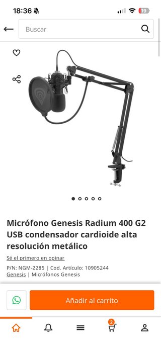 Genesis Radium 300 XLR Micrófono Estudio