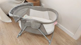 Minicuna gris Kinderkraft