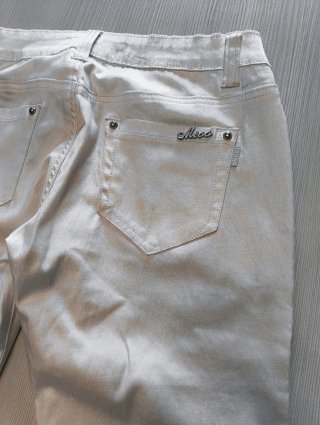 Jeans donna bianchi satinati tg 44
