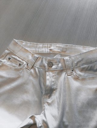 Jeans donna bianchi satinati tg 44