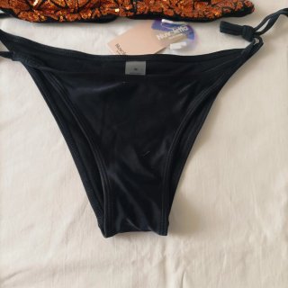 Costume da bagno Nuvoletta arancione/nero taglia 4
