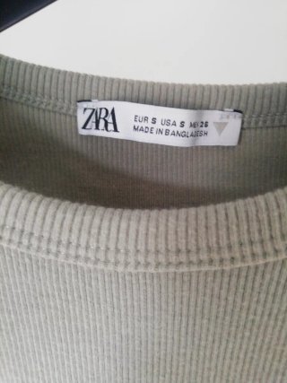 Camiseta Top elástica Zara Talla S