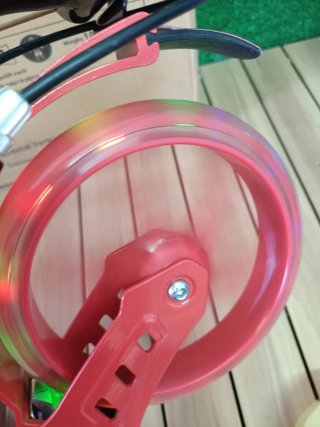 Arebos City Scooter Pedal Scooter Regulable, Rojo