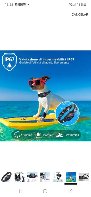 Collar Perro Chip Inteligente Negro nuevo precinta