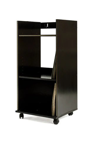 Mueble para vinilos y tocadiscos con ruedas