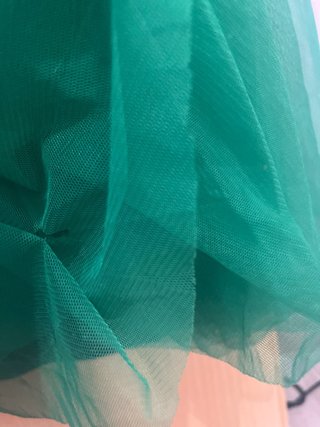 Vestido verde de tul