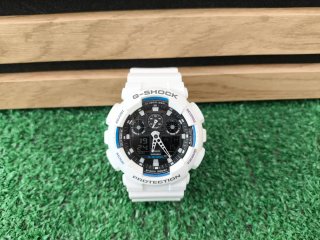Casio G-Shock GA-100B Blanco Módulo 5081