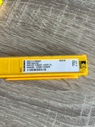 Plaquitas Kennametal DCGT11T304HP KCU10