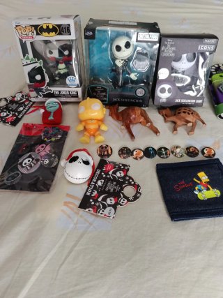 Lote Funko Pop, Jack Skellington, Simspons
