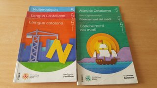 Lote 5to de primaria Santillana. Como nuevo.