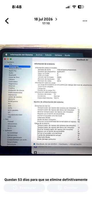 MacBook Air 13,6 M4 16GB 256GB Azul Cielo