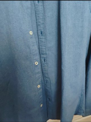 Camisa de manga larga LEFTIES azul Talla M