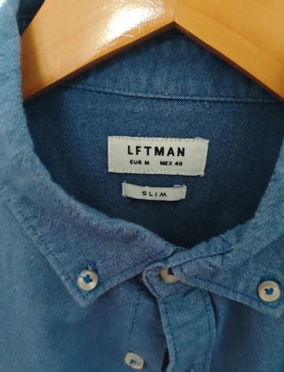 Camisa de manga larga LEFTIES azul Talla M