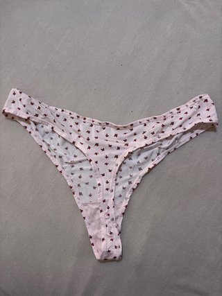 Tanga floral rosa