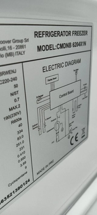 NEVERA COMBI CANDY NO FROST ENERGÍA A+