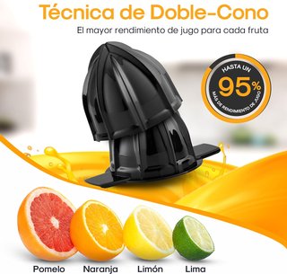 Exprimidor Eléctrico LEBENLANG 800ml - Negro