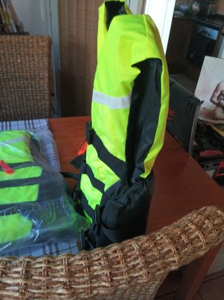 Chaleco salvavidas fluorescente,tengo dos unidades