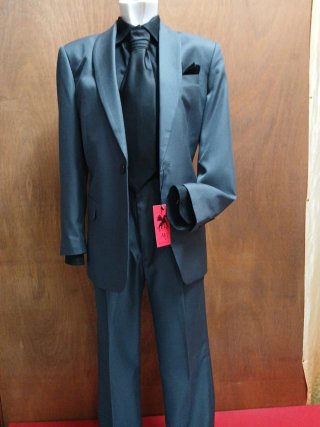Abito uomo grigio elegante taglia 54