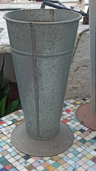 Fioriere in metallo galvanizzato (4 unità) 40-50 cm