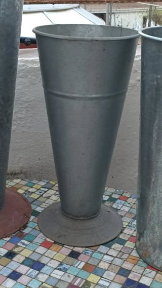 Fioriere in metallo galvanizzato (4 unità) 40-50 cm