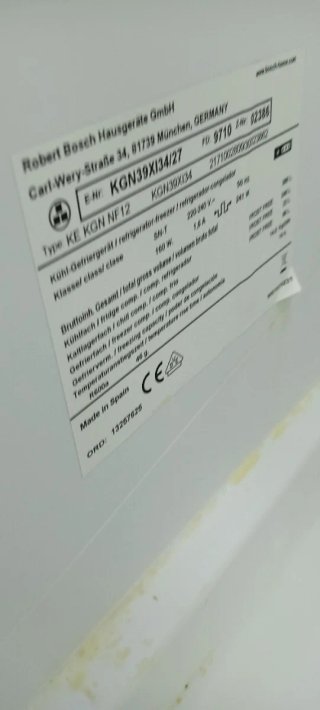 NEVERA COMBI BOSCH NO FROST ENERGÍA A+