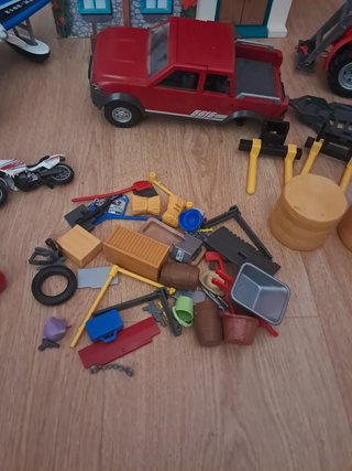Lote Playmobil: Avión, Tractor y Granja