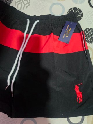 Bañador Polo Ralph Lauren T. M Negro/Rojo