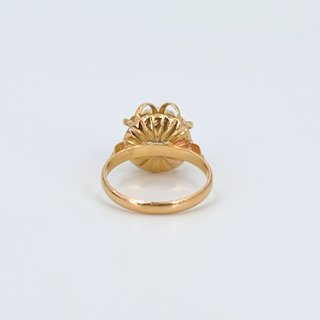 Anillo Oro 18K, Perla, 3.93gr, T-13
