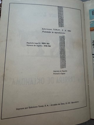 Lucky Luke: La Carrera de Oklahoma - Edición 1964