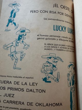 Lucky Luke: La Carrera de Oklahoma - Edición 1964