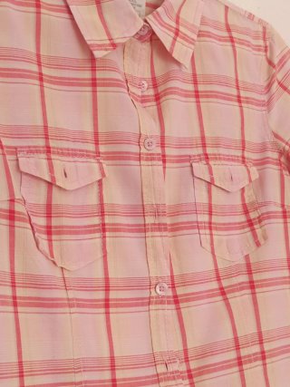Camisa vintage algodón cuadros S/36