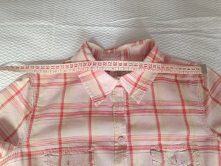 Camisa vintage algodón cuadros S/36