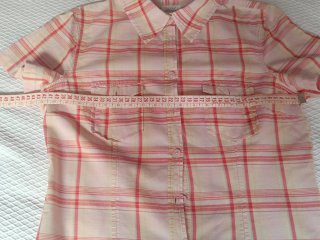 Camisa vintage algodón cuadros S/36